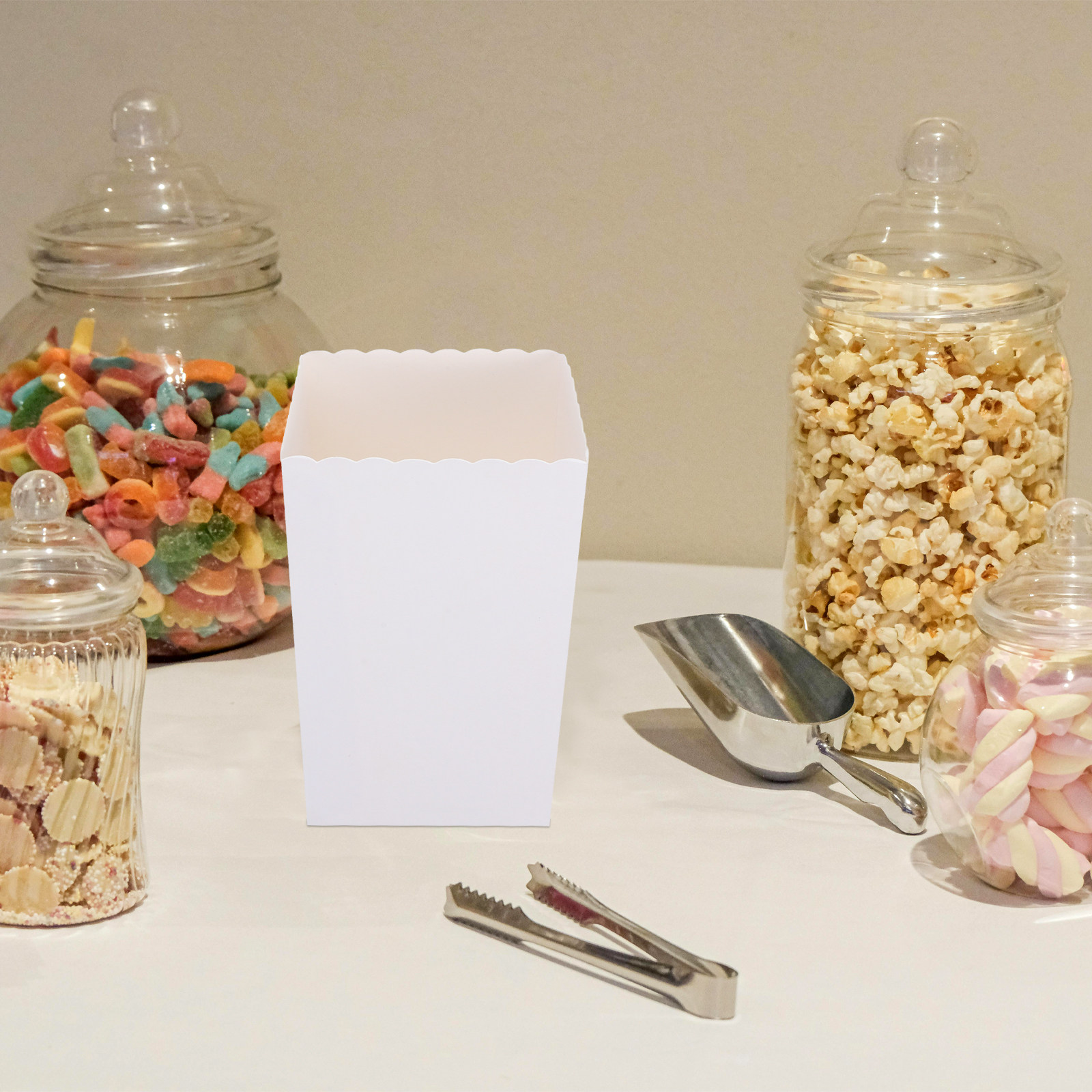 Food Snacks For Party - 50 قطعة من صناديق الفشار القابلة