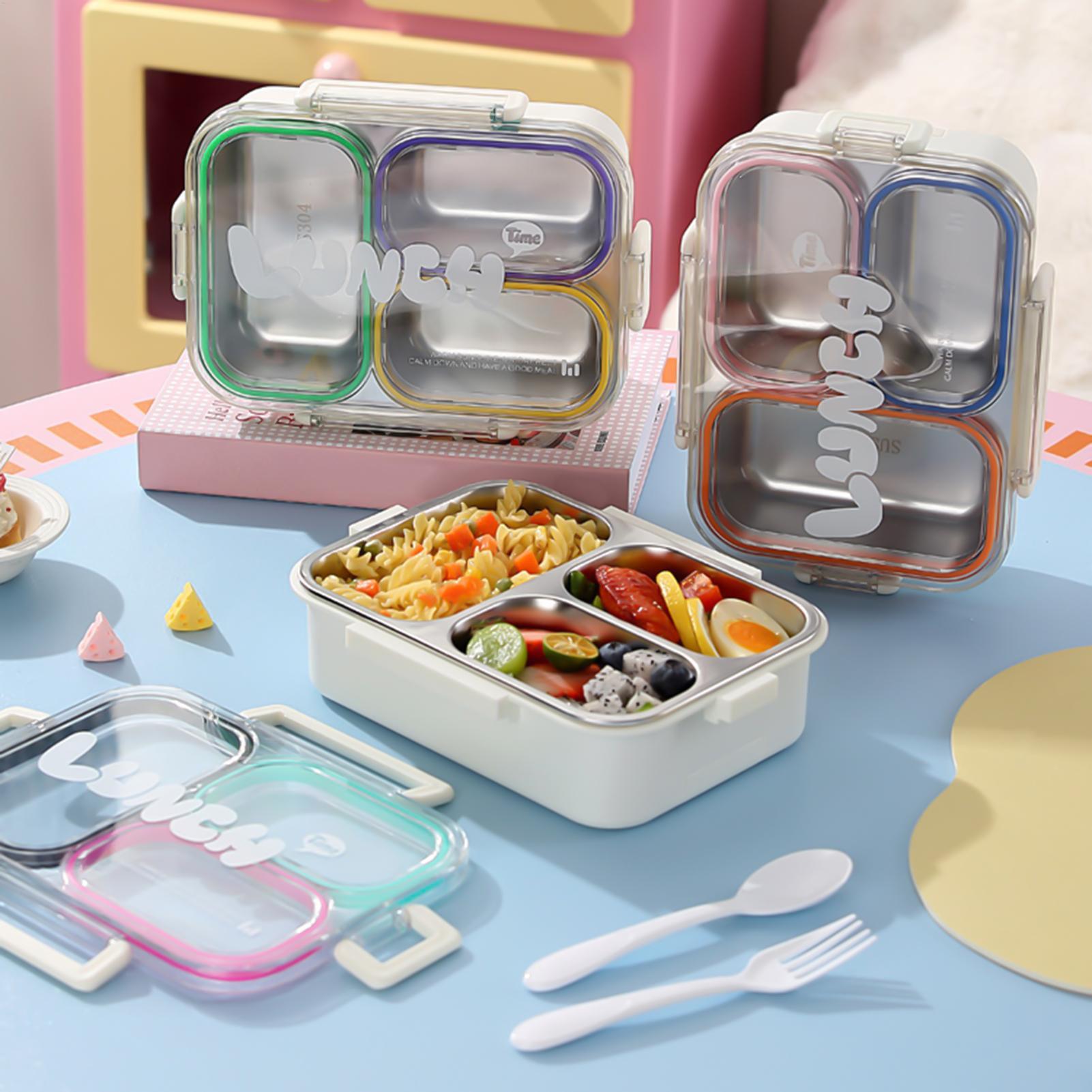 Food Snacks For Kids - صندوق غداء من الفولاذ المقاوم للصدأ