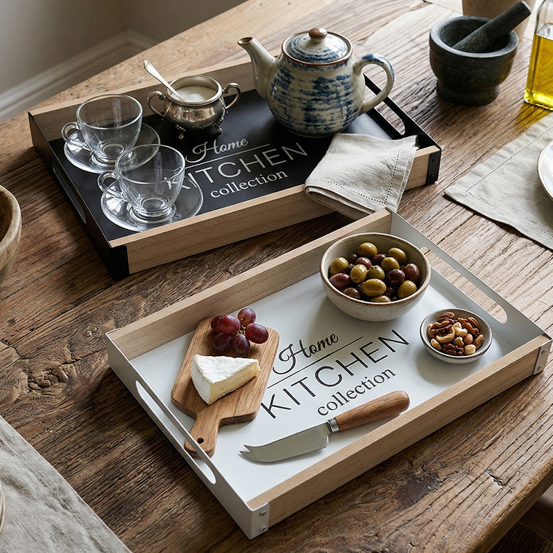 Food Platter Snacks - صينية معدنية للإفطار بتصميم نورديك مع