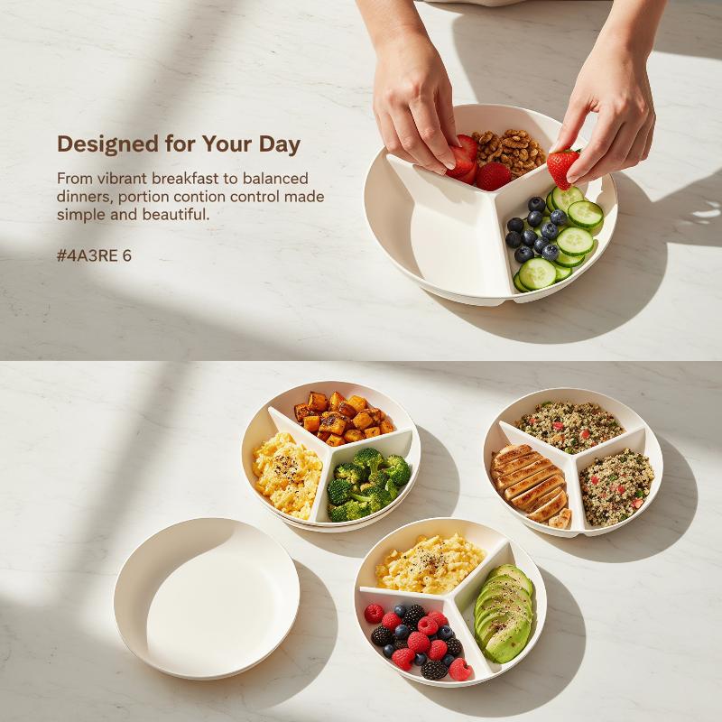 Food Platter Snacks - طبق عشاء مقسم إلى 3 أقسام