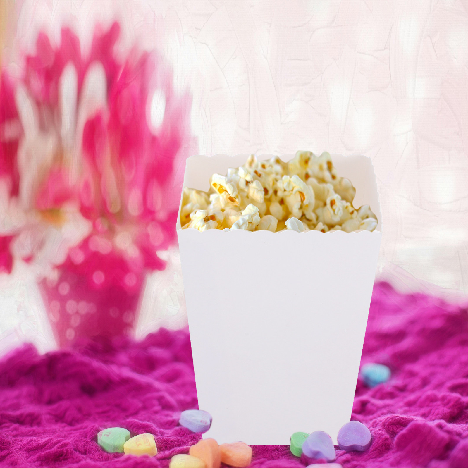 50 قطعة من صناديق الفشار القاب - مراجعة Food Snacks For Party وسعره
