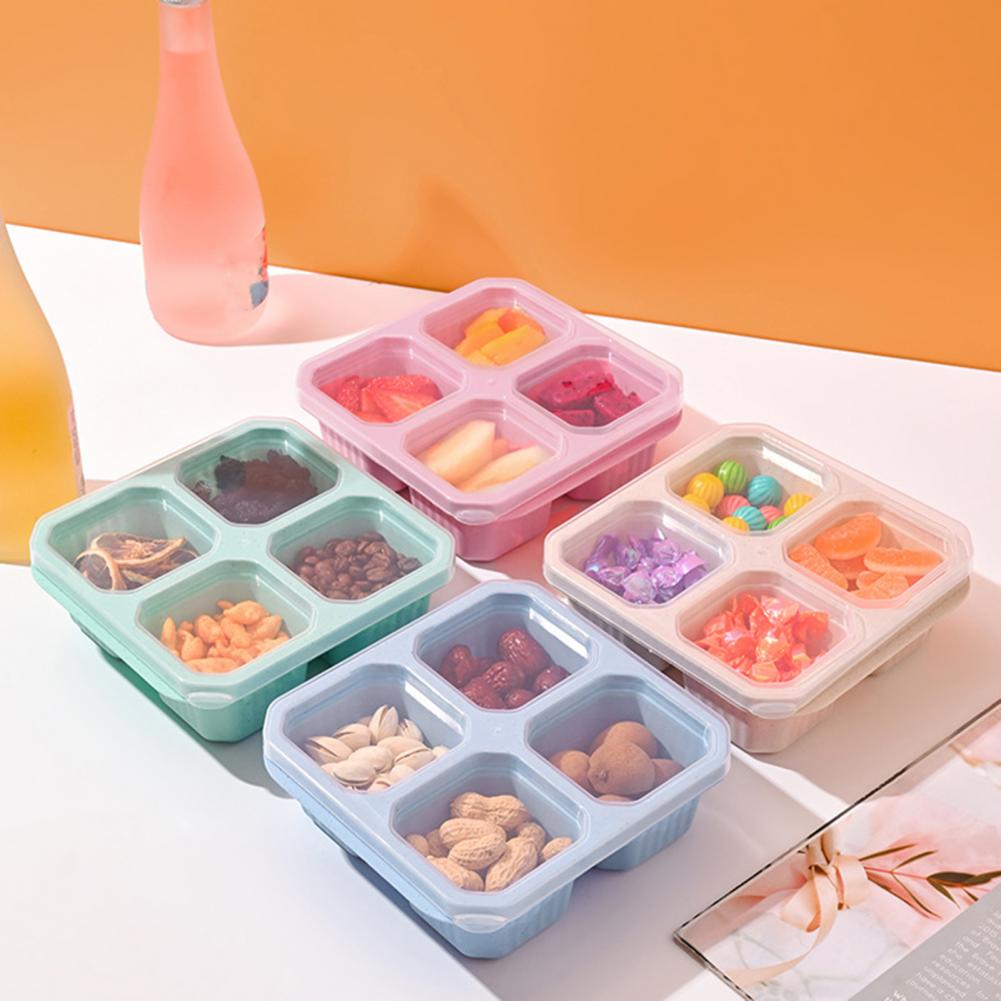 علبة وجبات خفيفة بأربعة أقسام، - مراجعة Food Snacks For Kids وسعره