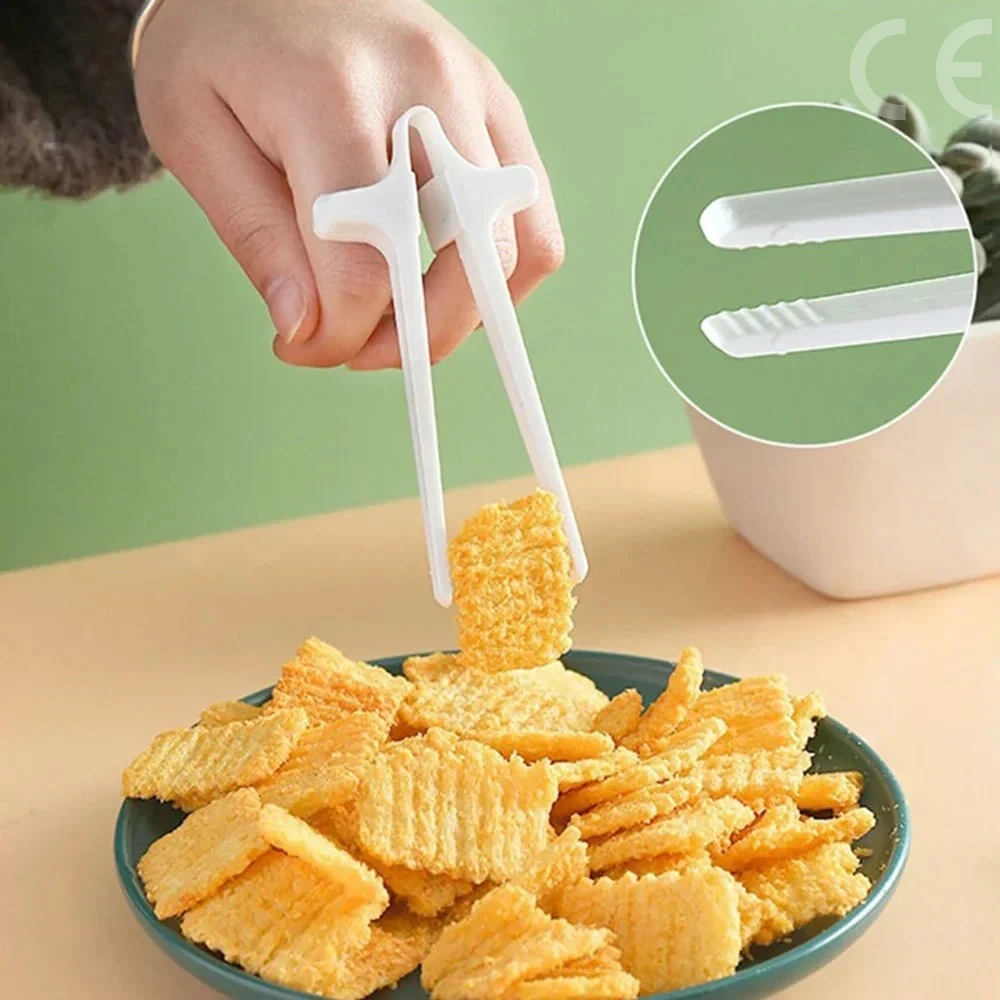 1 قطعة عيدان تناول الطعام للمس - مراجعة Snacks Food Video وسعره